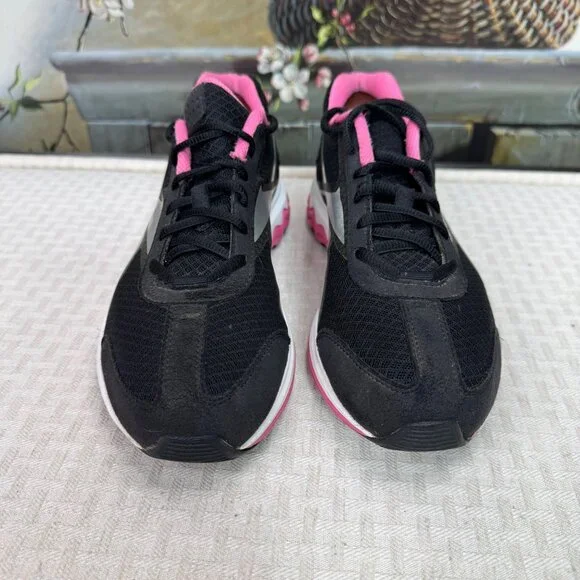 Reebok Womens Size 9/40 Black & Pink Mesh Running Shoes Lightweight - Picture 2 of 8